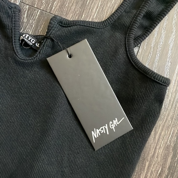 Nasty gal square neck crop top NWT size 8 - Picture 2 of 5